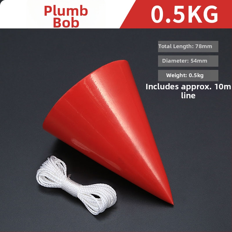 Sada závaží pre olovnicu – kužeľové závažia 2 kg a 10 kg