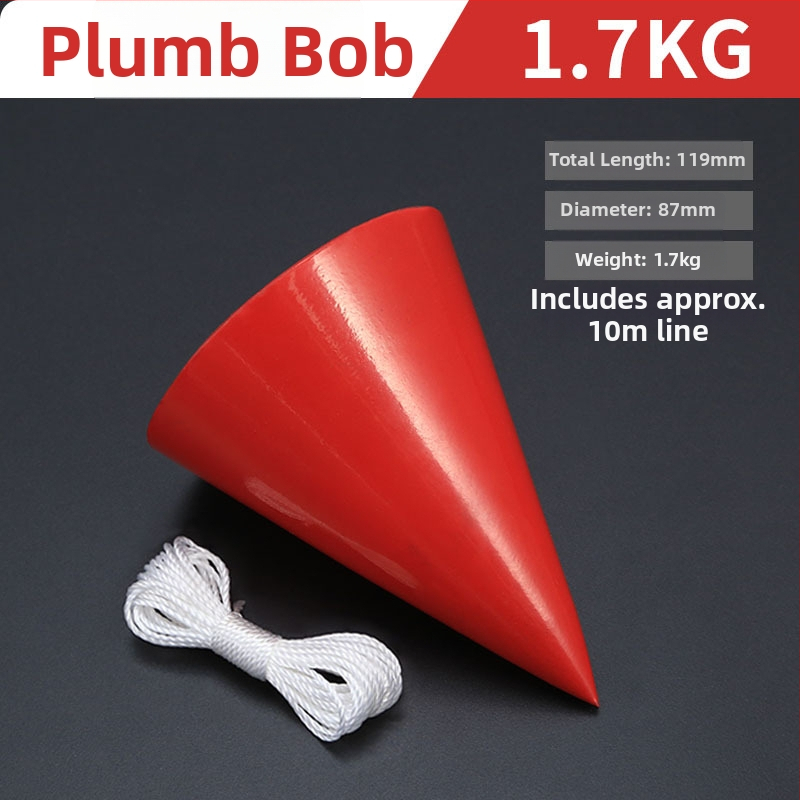 Sada závaží pre olovnicu – kužeľové závažia 2 kg a 10 kg