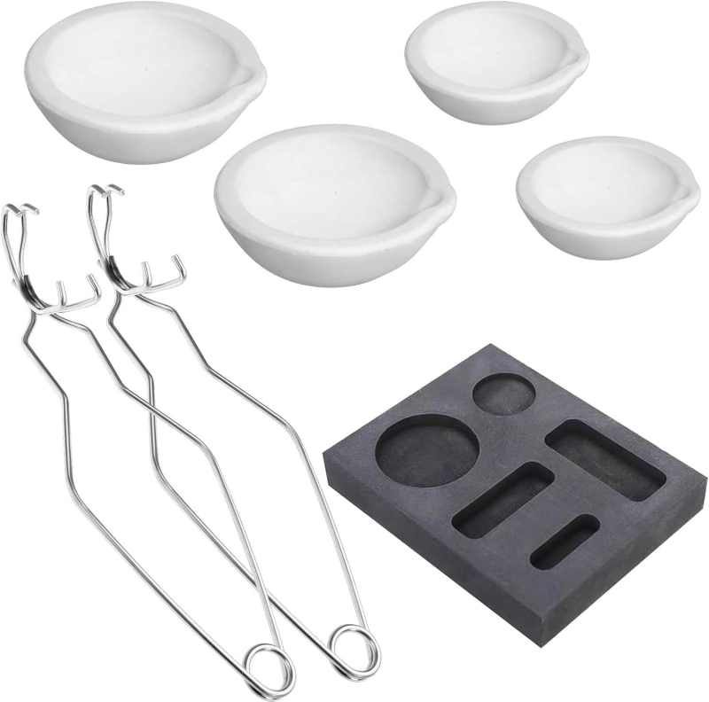 TOOLTOS kvarcni tavni tanjur i mali tavni posuda za visoke temperature – taljenje bakra, aluminija, zlata i srebra – alati zlatara