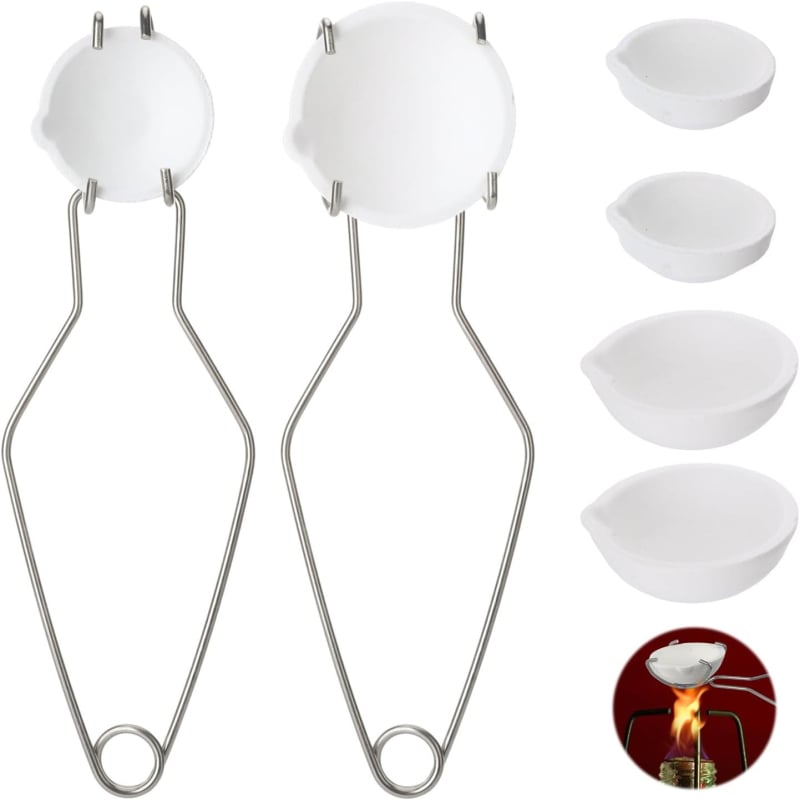 TOOLTOS kvarcni tavni tanjur i mali tavni posuda za visoke temperature – taljenje bakra, aluminija, zlata i srebra – alati zlatara