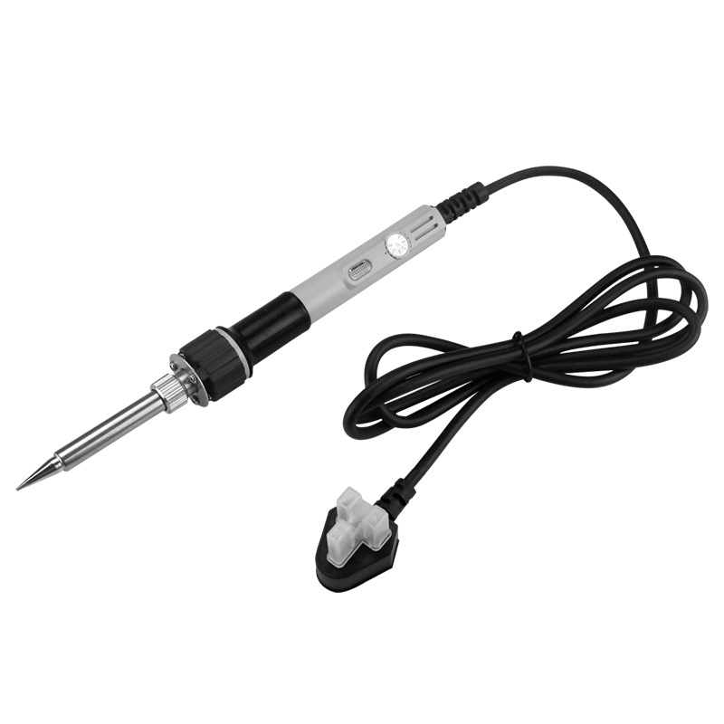 Yellow Flower fier de lipit electric puternic cu temperatură reglabilă, pistol de sudură și vârfuri interschimbabile: vârf ascuțit, vârf plat și vârf în unghi — 100W/150W/200W