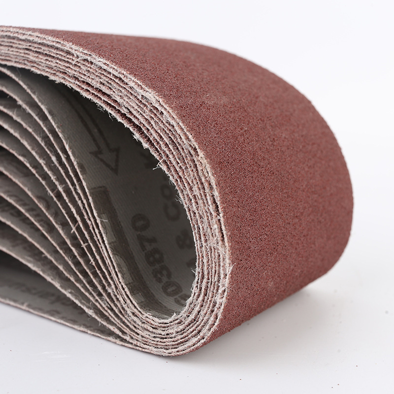 JT serija abrazivnih traka za brusilicu, crveni abraziv, širina 50 mm, opseg 1380 mm, granulacija 40–120, prilagodljivo