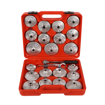 23-dijelni aluminijski set alata za ključ za filter ulja, tip kapa
