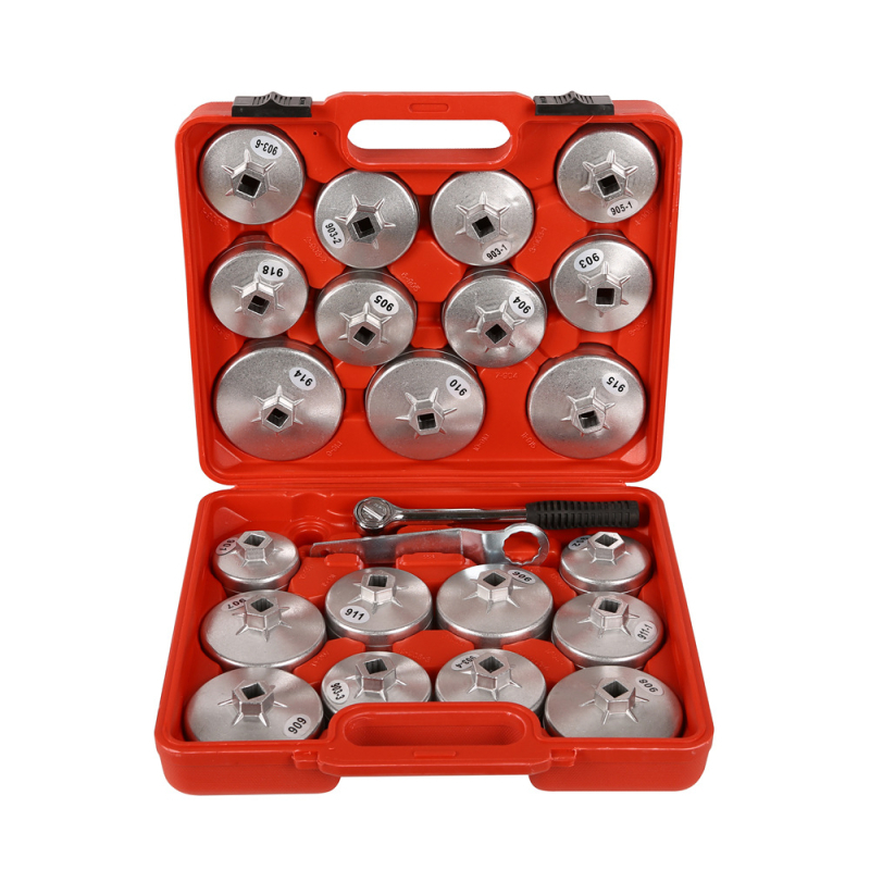 23-dijelni aluminijski set alata za ključ za filter ulja, tip kapa