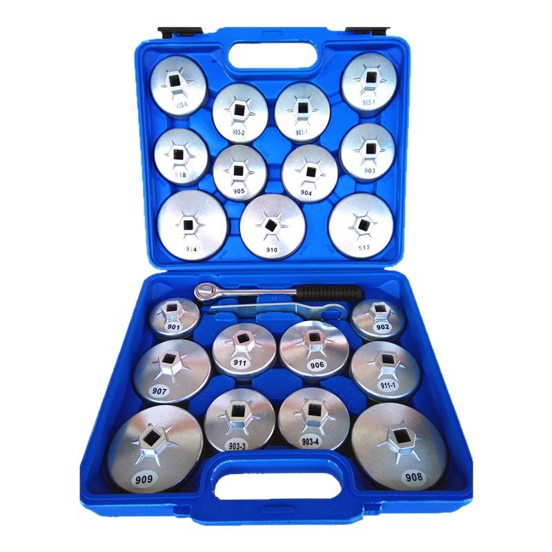 23-dijelni aluminijski set alata za ključ za filter ulja, tip kapa