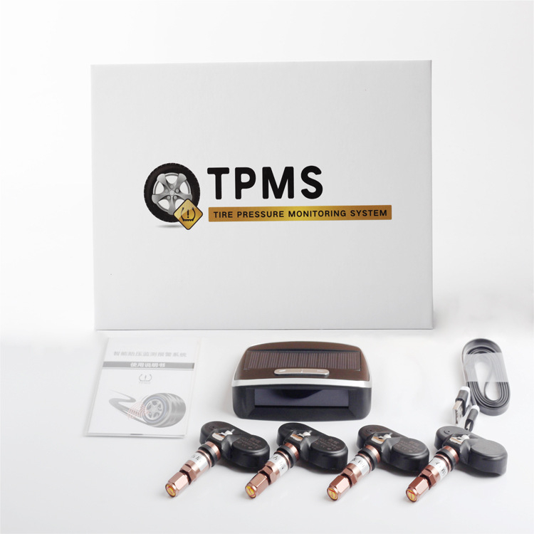 Solarni sustav za praćenje tlaka u gumama automobila s ugrađenim TPMS-om, univerzalna kompatibilnost, praćenje tlaka u realnom vremenu