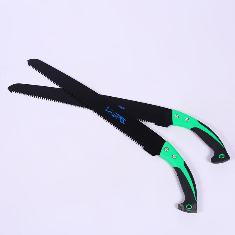 Ručna pila za podrezivanje voćaka, SK5 čelik, crno-zeleni dvobojni držač