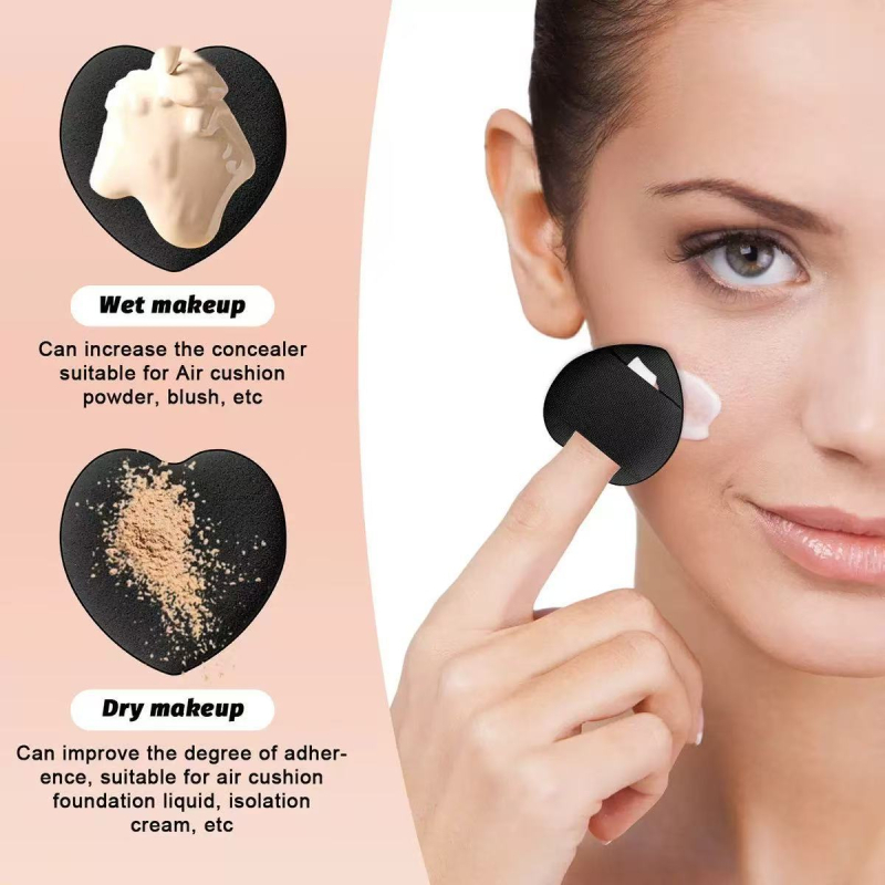 Crni set kozmetičkih alata od 43 komada: spužva za šminku, pudr spužva, makeup četkice, neseser i gumica za kosu