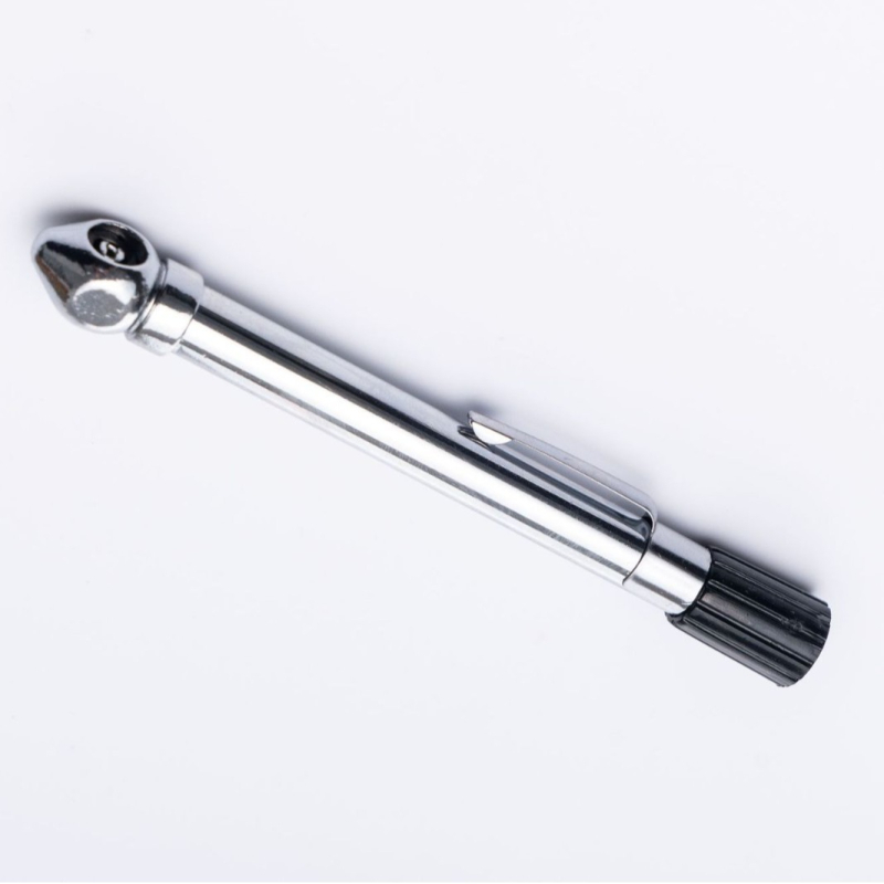 Pero-stil mjerač tlaka u gumama automobila, dvostruki ulaz, mjerenje 10–120 psi, preciznost 1 psi, cinkova legura i aluminij