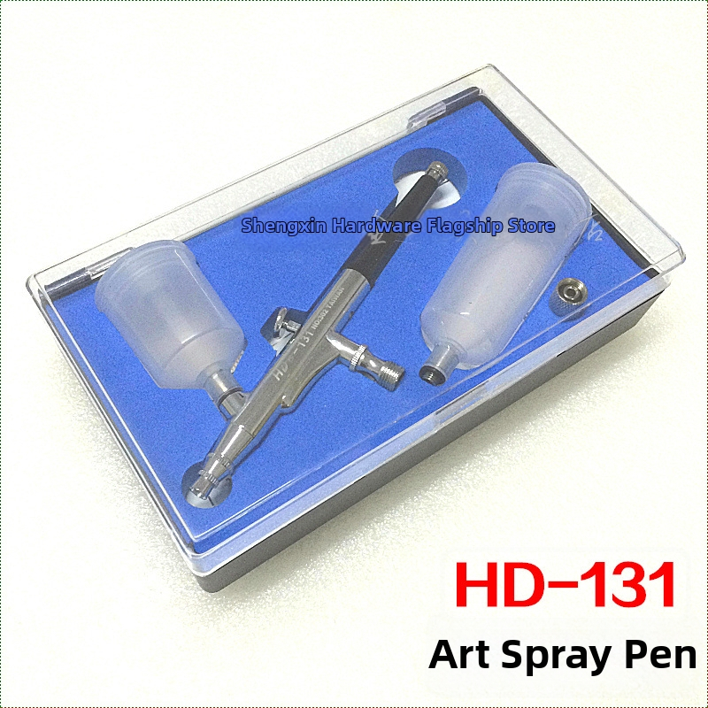 HD-131 Umelecký airbrush s tryskou 0,3 mm, dvojitá akcia, externé nastavenie, sprej na líčka