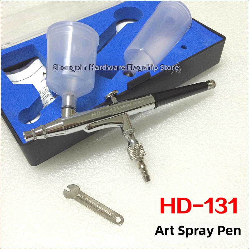 HD-131 Umelecký airbrush s tryskou 0,3 mm, dvojitá akcia, externé nastavenie, sprej na líčka