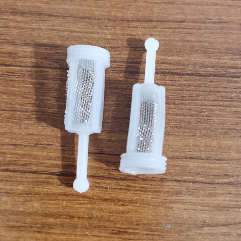 Filter za pištolj za prskanje s 120-mrežnim filtrom za gornji spremnik, nehrđajući čelik, ugrađeni lijevak za boju, kompatibilan SATA/DAVIS