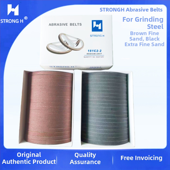 Strong H elektrické rezacie nožnice — brúsna páska pre rezací stroj na textílie, šírka 6,3 mm, textová báza, model 181C2-2, stredná a veľmi jemná zrnitost