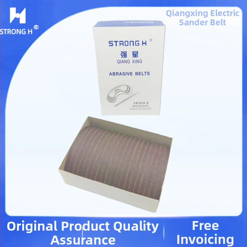 Strong H elektrické rezacie nožnice — brúsna páska pre rezací stroj na textílie, šírka 6,3 mm, textová báza, model 181C2-2, stredná a veľmi jemná zrnitost