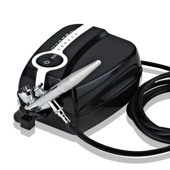 Kompaktni električni airbrush set za nokte s pištolom — za modeliranje, DIY bojanje, privremene tetovaže i manikuru