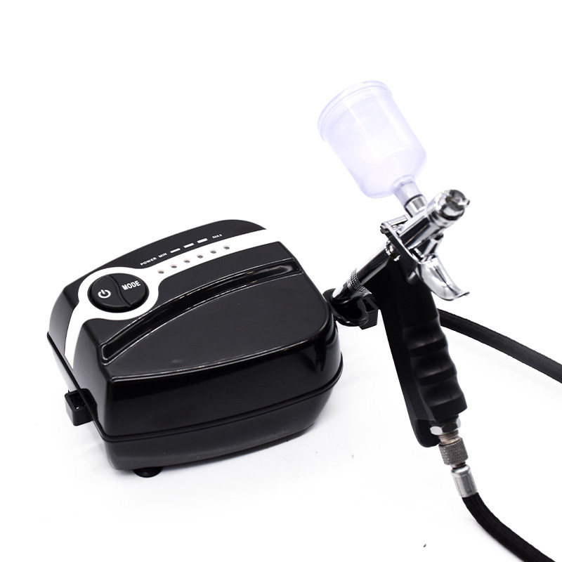 Kompaktni električni airbrush set za nokte s pištolom — za modeliranje, DIY bojanje, privremene tetovaže i manikuru