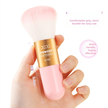 Xixi gyengéd púder ecset szintetikus sörtékkel, hordozható highlighter, kontúr és pirosító