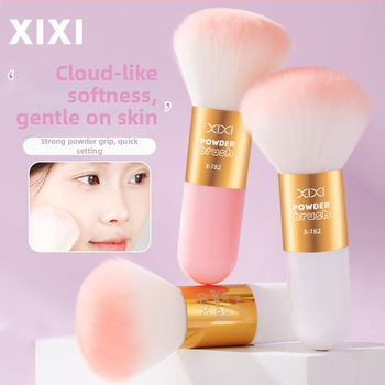 Xixi gyengéd púder ecset szintetikus sörtékkel, hordozható highlighter, kontúr és pirosító