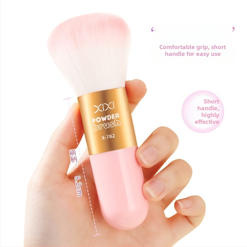 Xixi gyengéd púder ecset szintetikus sörtékkel, hordozható highlighter, kontúr és pirosító