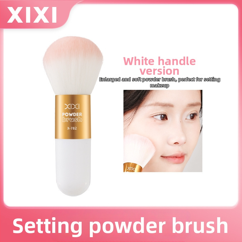 Xixi gyengéd púder ecset szintetikus sörtékkel, hordozható highlighter, kontúr és pirosító