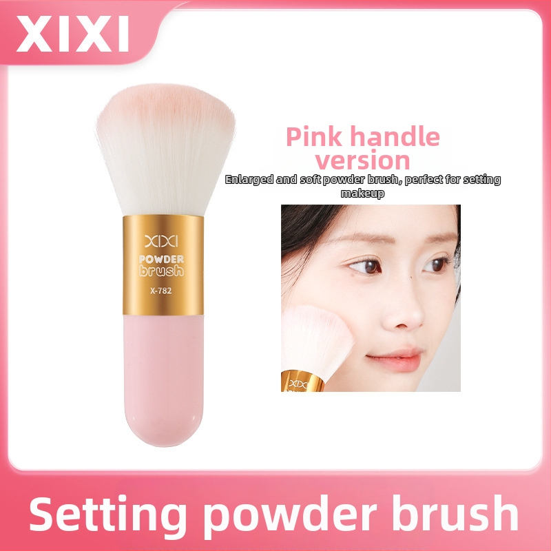 Xixi gyengéd púder ecset szintetikus sörtékkel, hordozható highlighter, kontúr és pirosító