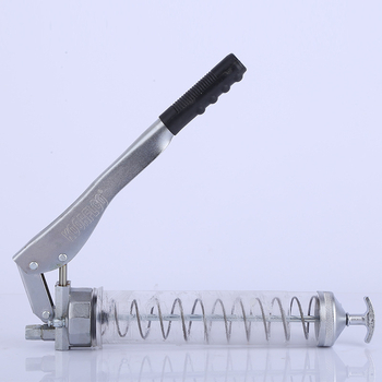 Prozirni pistolet za podmazivanje s polugom, ušteda snage, višenamjenski karni pistolet za podmazivanje, ručni pogon, kapacitet 900 ml, duljina 420 mm