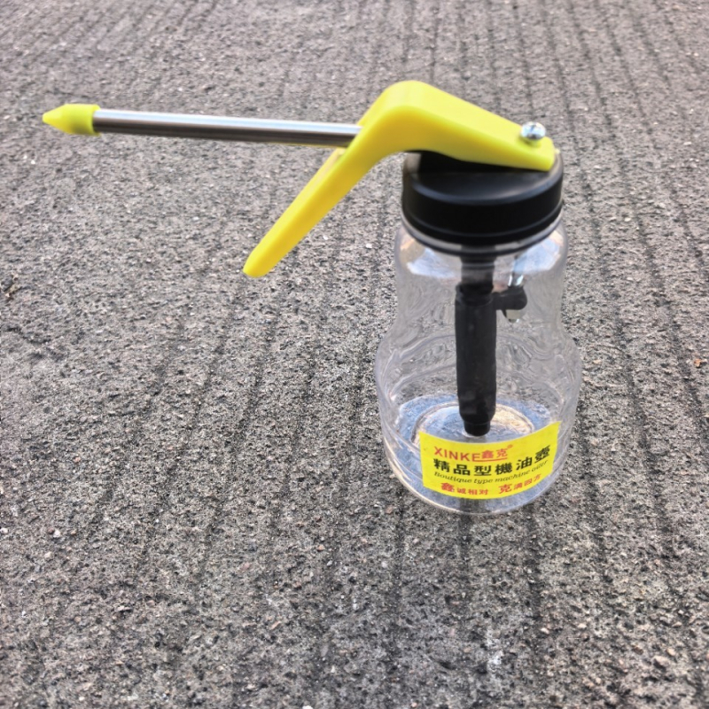 Prozirna plastična boca za ulje s pištolom za ulje, crijevo 250 ml, duga mlaznica, visokotlačna pištolja za doziranje ulja