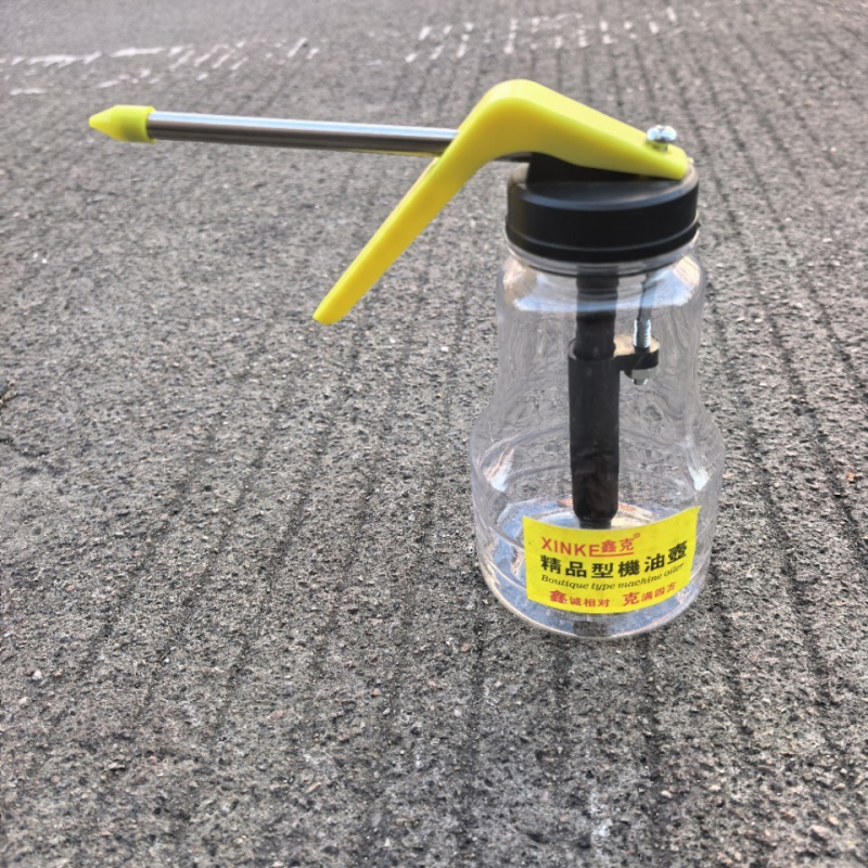 Prozirna plastična boca za ulje s pištolom za ulje, crijevo 250 ml, duga mlaznica, visokotlačna pištolja za doziranje ulja