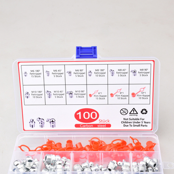 Set mazivnih nipela M6/M8/M10, 100 kom, u kutiji