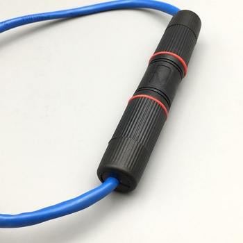 Vanjski vodootporni RJ45 spojnik s dvostrukom glavom i straight-through dizajnom, produžni kabel mreže