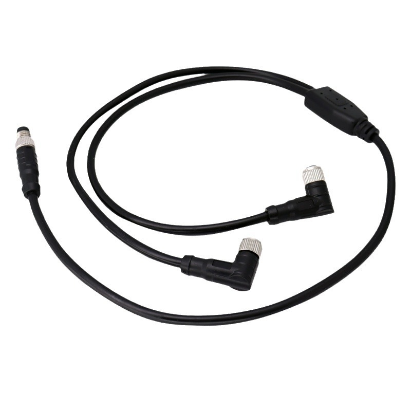 M8 vodootporan konektor za kabel, 8 jezgri, 12P17 pinova, za senzore