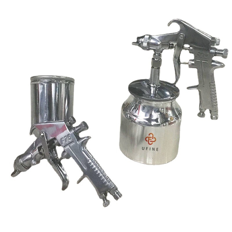 Visokotlačni sprej za boje F-75G, mlaznica 1,5 mm, aluminijska ručka, bočni spremnik s gravitacijom, pneumatski alat za prskanje
