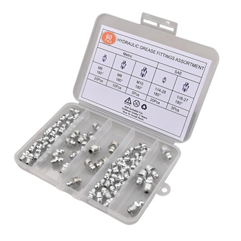 60 kom Butter Nipple Caps, metrički M6 M8 M10, navoji 1/4-28 i 1/8-27 set
