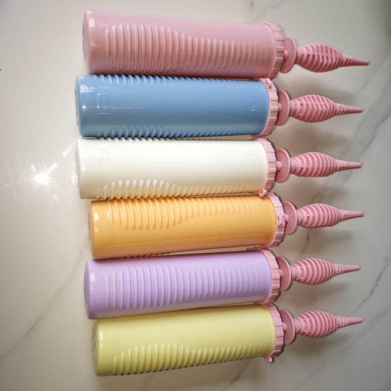 Jianchun Pumpa za balone, velika 30 cm, makaron boje (ružičasto-bijela), PP plastični alat za napuhavanje