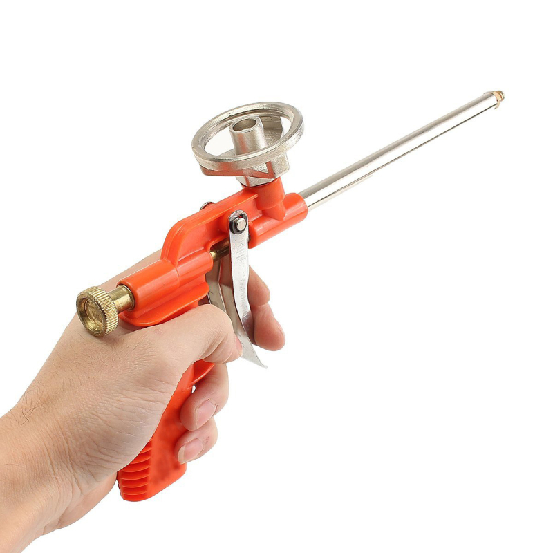 Pistolj za pjenu s teflonskim premazom za poliuretansku pjenu, sprej-pistolj, aluminijsko tijelo, pogodan za kartice 500–750 ml