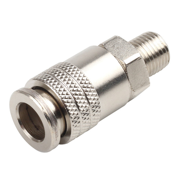 Konektor europskog stila tri u jednome s vanjskim navojem, 1/4 in / 12,5 mm, čelik