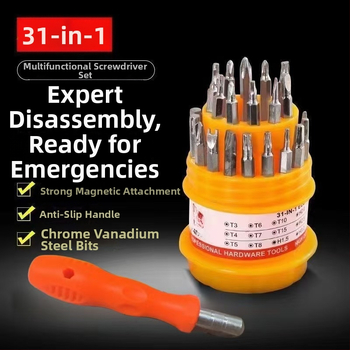 31-v-1 magnetický skrutkovač set s magnetickým krížovým hrotom pre opravy mobilných telefónov