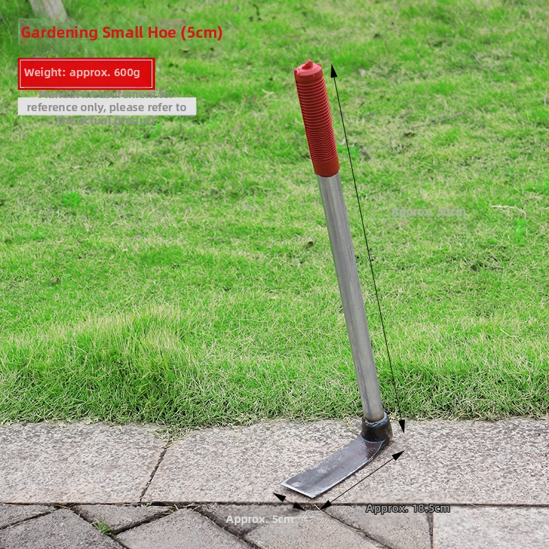Kované motyka na kvety pre domáce záhradníctvo, celokovová konštrukcia, dĺžka 50 cm, na korene stromov