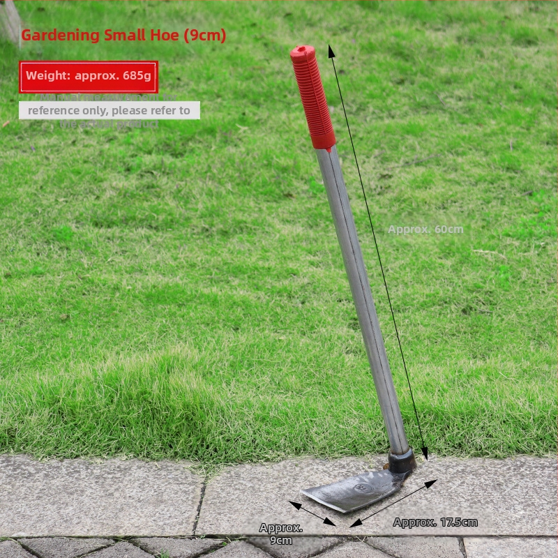 Kované motyka na kvety pre domáce záhradníctvo, celokovová konštrukcia, dĺžka 50 cm, na korene stromov