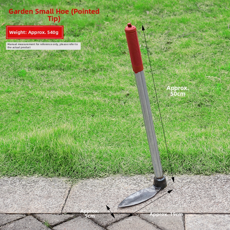 Kované motyka na kvety pre domáce záhradníctvo, celokovová konštrukcia, dĺžka 50 cm, na korene stromov