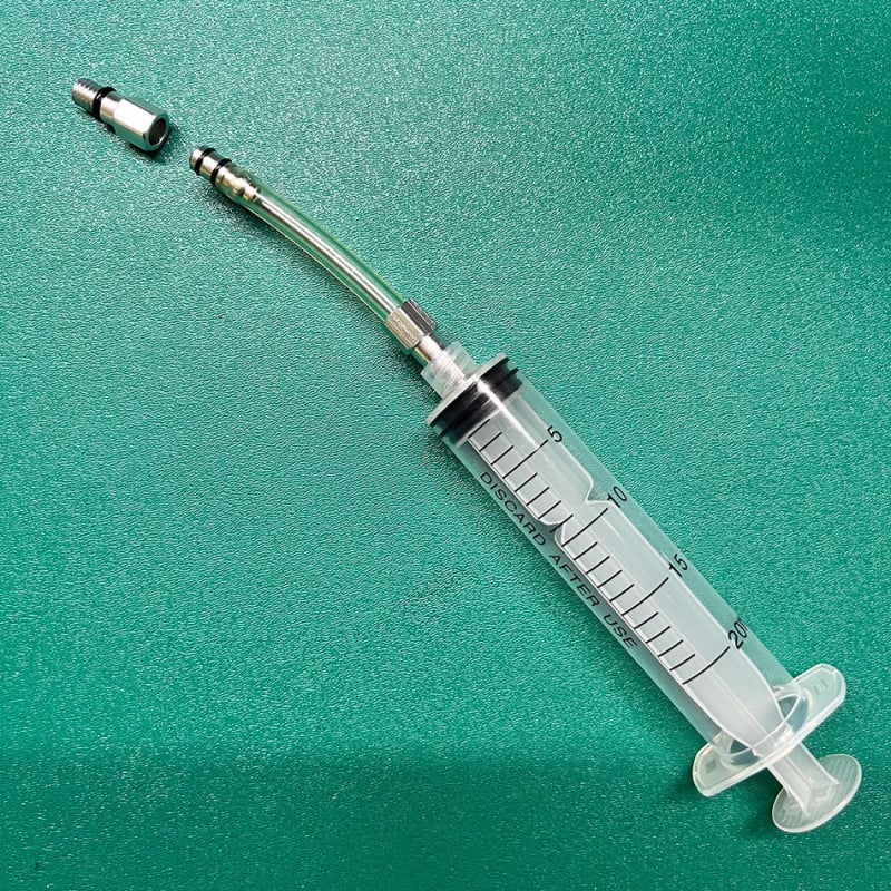 Set za održavanje hidraulijskih disk kočnica za bicikl: spojnik za cijev, adapteri, glava za zamjenu ulja i ispuštanje zraka, aluminijska legura