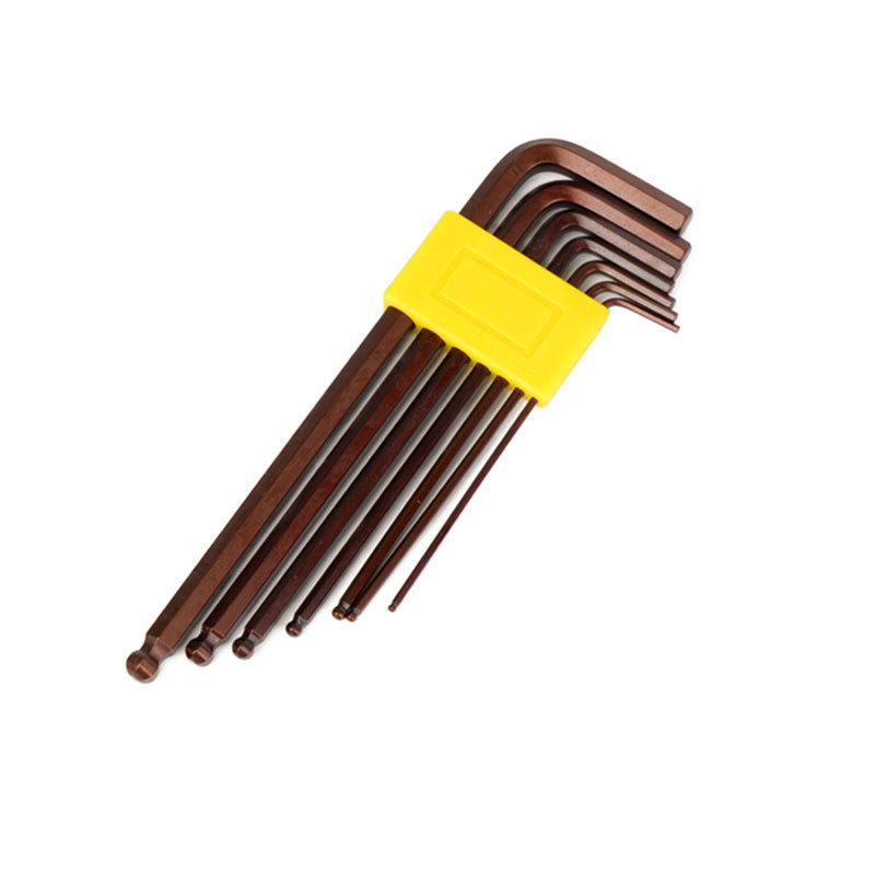 7 részes hatszögkulcs készlet S2 ötvözetből, metrikus 1,5–6 mm