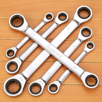 KEYCON Διπλής όψης κλειδί με ρατσέτ, Torx, δύο κατευθύνσεις, σετ κλειδιών