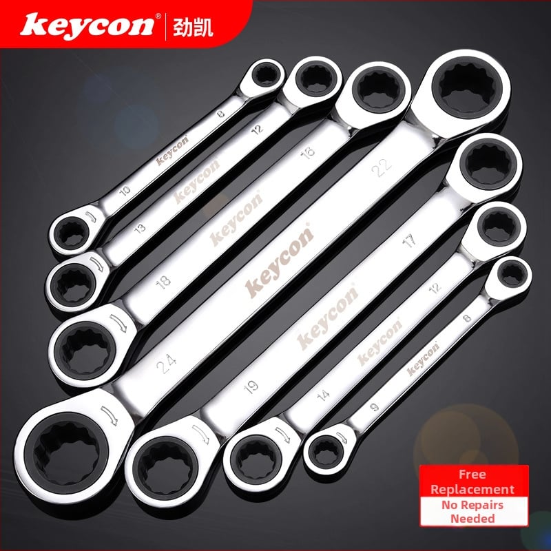 KEYCON Dvojstranný ráčňový kľúč, Torx, Dve strany, Polautomatický set