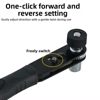 1/4 palcový mini ráčnový kľúč s adaptérom na bit