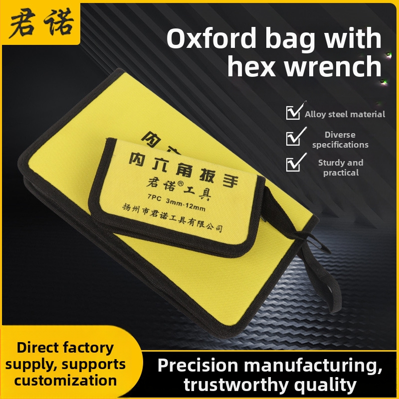 Sada šesťuholníkových kľúčov Oxford Bag, zo zliatiny ocele 40Cr, metrické rozmery, s predĺženým držadlom