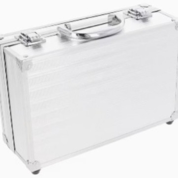 Kutija za alate od aluminija i ABS-a s plastičnim prostorom za kozmetiku, velik kapacitet, višenamjenska