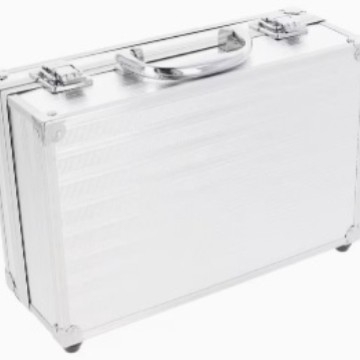 Kutija za alate od aluminija i ABS-a s plastičnim prostorom za kozmetiku, velik kapacitet, višenamjenska