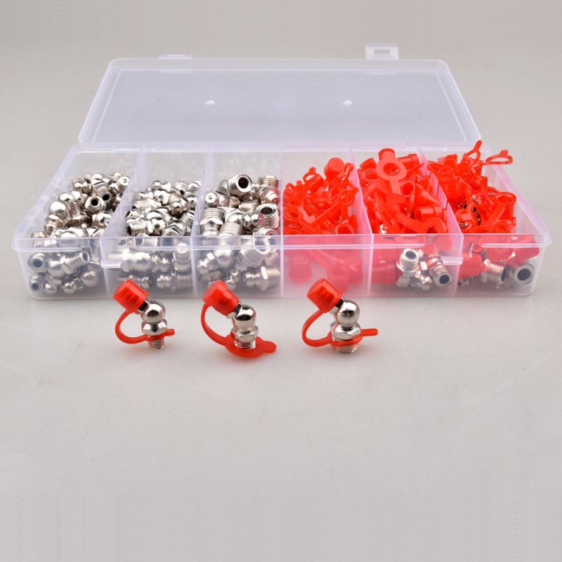 Set od 200 žutih mlaznica za podmazivanje, veličine M6, M8, M10, model QP277