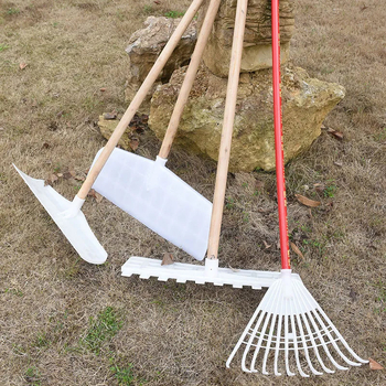Plastične 7-zubne grablje za poljoprivredu: za travu, sušenje žitarica, lišće i vrt
